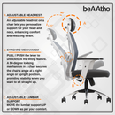 Leo Ergonomically Adjustable Executive High Back Mesh Home & Office Revolving Chair with 3 Years Warranty