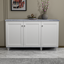 beAAtho Luno | Multipurpose Storage Rack – Plain Moulded Doors | Anti-Termite Engineered Wood | DIY Assembly | Asian White