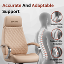 Zen Leatherette Executive Office Chair | High Back Revolving Chair with Integrated Lumbar Support | Ergonomic & Comfortable Seating | 3-Year Warranty | Adjustable Height |