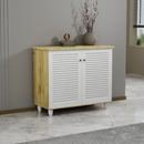 beAAtho Orion Multipurpose Storage Rack | DIY Engineered Wood Cabinet | Anti-Termite Treated | Shoe, Book & Utility Organizer | Wotan Oak - Beige