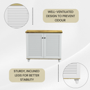 beAAtho Orion Multipurpose Storage Rack | DIY Engineered Wood Cabinet | Anti-Termite Treated | Shoe, Book & Utility Organizer | Wotan Oak - Beige