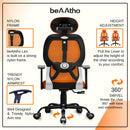 Leo Ergonomically Adjustable Executive High Back Mesh Home & Office Revolving Chair with 3 Years Warranty
