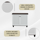 beAAtho Orion Multipurpose Storage Rack | DIY Engineered Wood Cabinet | Anti-Termite Treated | Shoe, Book & Utility Organizer | Walnut White