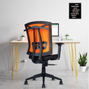 Irish Mesh Mid Back | 3-Year Warranty | Ergonomic Office Chair with Adjustable 3D Arms, 2D Lumbar Support & Coat Hanger