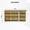 beAAtho Luno | Multipurpose Storage Rack – Plain Moulded Doors | Anti-Termite Engineered Wood | DIY Assembly | Wonton Oak - Beige