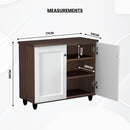 beAAtho Luno | Multipurpose Storage Rack – Plain Moulded Doors | Anti-Termite Engineered Wood | DIY Assembly | Walnut White