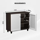 beAAtho Orion Multipurpose Storage Rack | DIY Engineered Wood Cabinet | Anti-Termite Treated | Shoe, Book & Utility Organizer | Walnut White