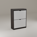 beAAtho® Zento Shoe Cabinet with Tilt-Out Drawers | 2 DOOR | Modern Wooden Shoe Organizer for Home & Office | Durable & Elegant | DIY |