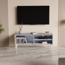 beAAtho NEXA – Elegant Engineered Wood TV Unit with Closed & Open Storage | Asian White
