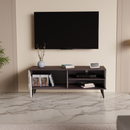 beAAtho NEXA – Elegant Engineered Wood TV Unit with Closed & Open Storage | Walnut White