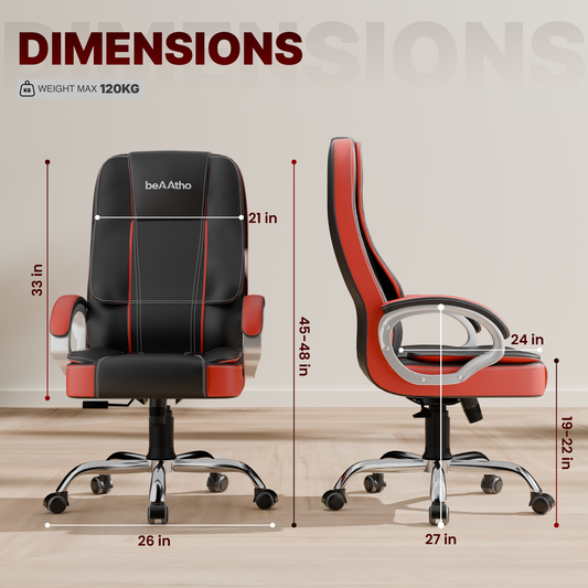 Vintage High Back | 3-Year Warranty | Office Revolving Chair
