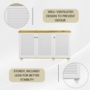 beAAtho Orion Multipurpose Storage Rack | DIY Engineered Wood Cabinet | Anti-Termite Treated | Shoe, Book & Utility Organizer | Wotan Oak - Beige