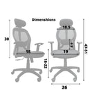 Oligo High Back | 3 Years Warranty | Executive Mesh Revolving Office Chair