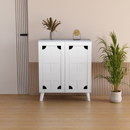 beAAtho Brisk 2-Door Engineered Wood Multipurpose Storage Rack, Anti-Termite Treated Shoe, Book & Utility Organizer- DIY