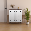 beAAtho Brisk 2-Door Engineered Wood Multipurpose Storage Rack, Anti-Termite Treated Shoe, Book & Utility Organizer- DIY