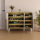 beAAtho Brisk 3-Door Engineered Wood Multipurpose Storage Rack, Anti-Termite Treated Shoe, Book & Utility Organizer- DIY