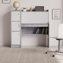 beAAtho Altex Multi-Storage Study & Work Desk | Asian White