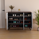 beAAtho Brisk 3-Door Engineered Wood Multipurpose Storage Rack, Anti-Termite Treated Shoe, Book & Utility Organizer- DIY