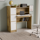 beAAtho Altex Multi-Storage Study & Work Desk | Wotan Oak - Beige