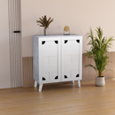 beAAtho Brisk 2-Door Engineered Wood Multipurpose Storage Rack, Anti-Termite Treated Shoe, Book & Utility Organizer- DIY