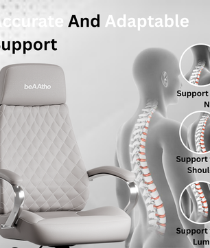 Zen Leatherette Executive Office Chair | High Back Revolving Chair with Integrated Lumbar Support | Ergonomic & Comfortable Seating | 3-Year Warranty | Adjustable Height |
