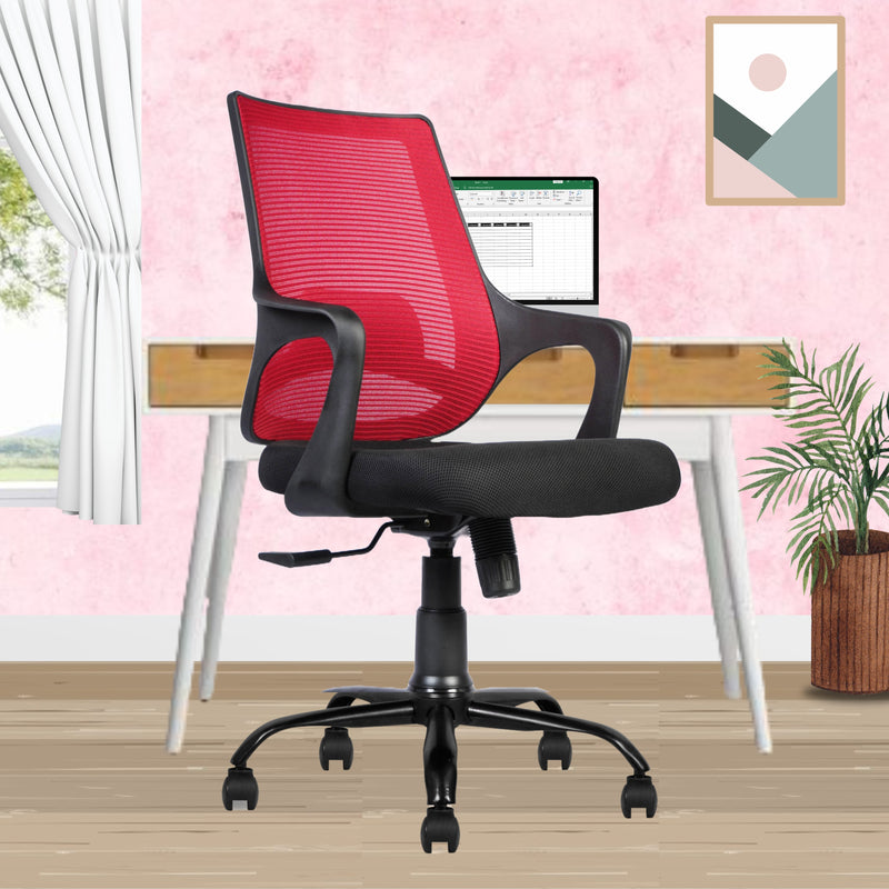beAAtho Grace Ergonomic Mesh Mid Back Revolving Study Office Chair