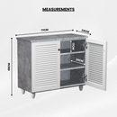 beAAtho Orion Multipurpose Storage Rack | DIY Engineered Wood Cabinet | Anti-Termite Treated | Shoe, Book & Utility Organizer | Asian White