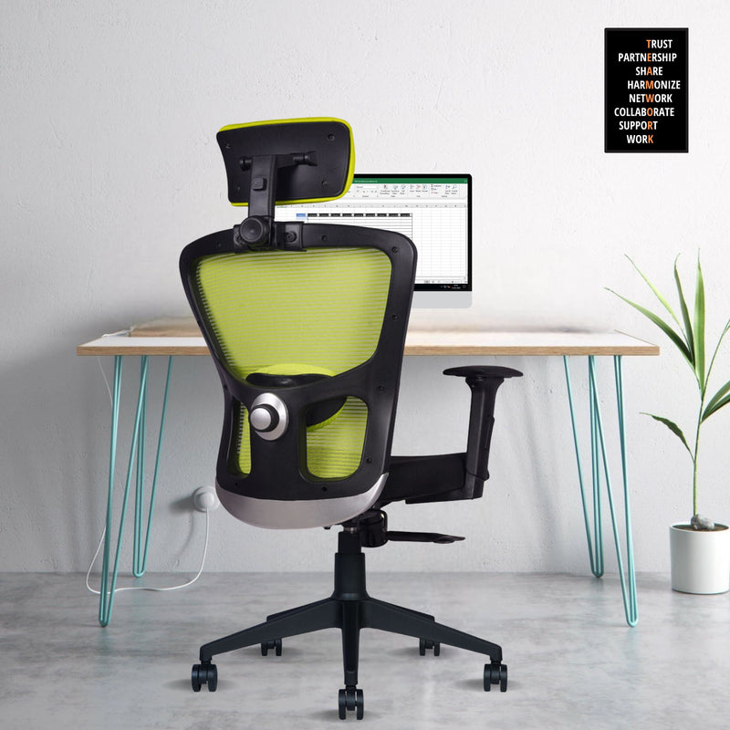 beAAtho® AMAZE | 3-Year Warranty | Mesh Nylon Chair for Office and Home