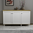 beAAtho Luno | Multipurpose Storage Rack – Plain Moulded Doors | Anti-Termite Engineered Wood | DIY Assembly | Wonton Oak - Beige