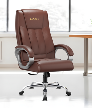 Berlin Orthopedic Boss Chair -3-Year Warranty | Breathable Executive Office Chair | Ergonomic High- Back Chair-Cushioned Seat & Armrests | Metal Base.