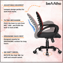 beAAtho Verona Mesh Chair | 3-Year Limited Warranty | Sturdy Nylon base Mesh Revolving Office Chair