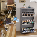 beAAtho® Zento Shoe Cabinet with Tilt-Out Drawers | 3 DOOR | Modern Wooden Shoe Organizer for Home & Office | Durable & Elegant | DIY |