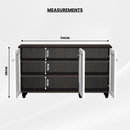 beAAtho Orion Multipurpose Storage Rack | DIY Engineered Wood Cabinet | Anti-Termite Treated | Shoe, Book & Utility Organizer | Walnut White