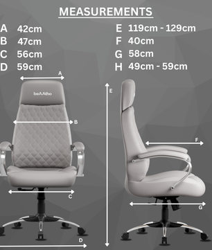 Zen Leatherette Executive Office Chair | High Back Revolving Chair with Integrated Lumbar Support | Ergonomic & Comfortable Seating | 3-Year Warranty | Adjustable Height |