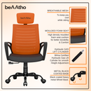 beAAtho Verona Mesh Chair | 3-Year Limited Warranty | Sturdy Nylon base Mesh Revolving Office Chair