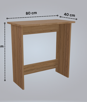 beAAtho Apex Desk for Home Office & Study | Multipurpose Engineered Wood Table with Spacious Top,Premium Finish, Sturdy Legs & Easy DIY Assembly (Brown)
