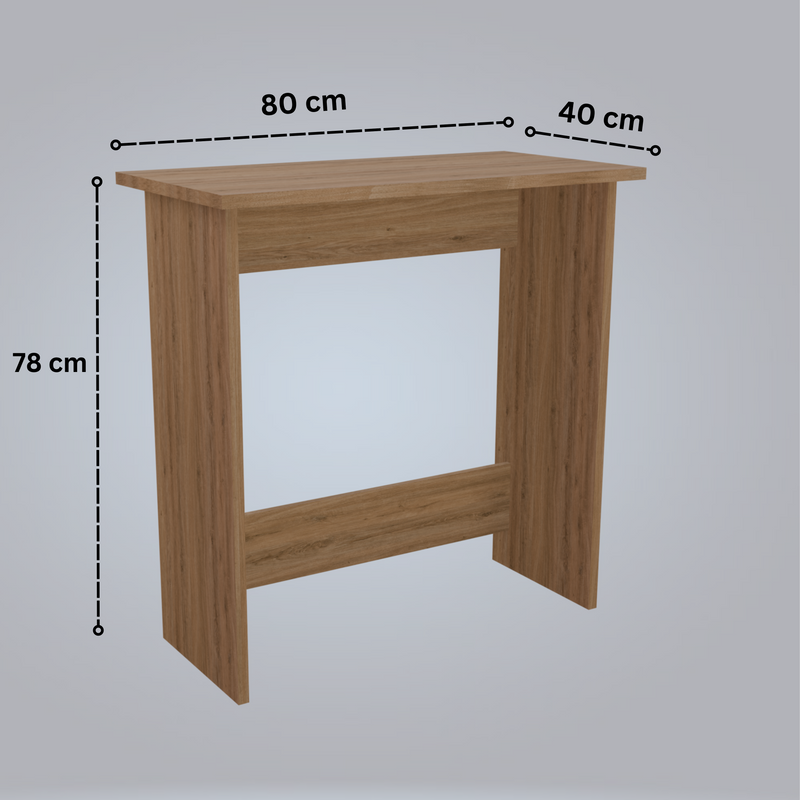 beAAtho Apex Desk for Home Office & Study | Multipurpose Engineered Wood Table with Spacious Top,Premium Finish, Sturdy Legs & Easy DIY Assembly (Brown)