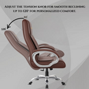 Berlin Orthopedic Boss Chair -3-Year Warranty | Breathable Executive Office Chair | Ergonomic High- Back Chair-Cushioned Seat & Armrests | Metal Base.