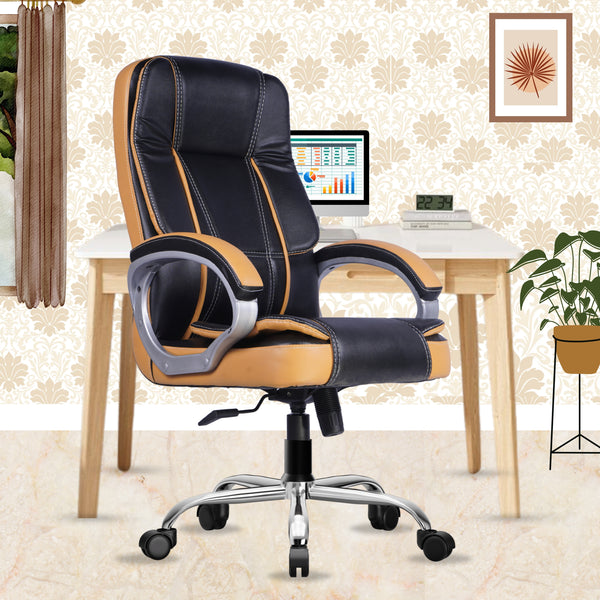 beAAtho® Vintage High Back | 3-Year Warranty | Office Revolving Chair