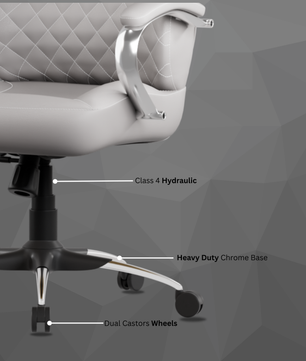 Zen Leatherette Executive Office Chair | High Back Revolving Chair with Integrated Lumbar Support | Ergonomic & Comfortable Seating | 3-Year Warranty | Adjustable Height |