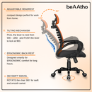 beAAtho Verona Mesh Chair | 3-Year Limited Warranty | Sturdy Nylon base Mesh Revolving Office Chair