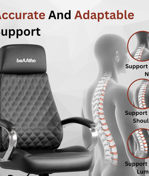 Zen Leatherette Executive Office Chair | High Back Revolving Chair with Integrated Lumbar Support | Ergonomic & Comfortable Seating | 3-Year Warranty | Adjustable Height |