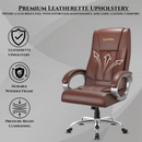 Berlin Orthopedic Boss Chair -3-Year Warranty | Breathable Executive Office Chair | Ergonomic High- Back Chair-Cushioned Seat & Armrests | Metal Base.