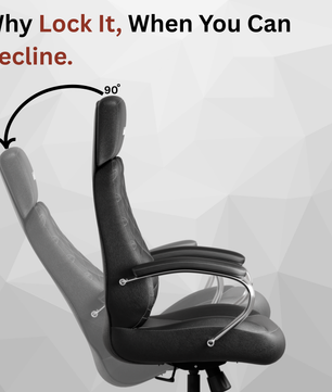 Zen Leatherette Executive Office Chair | High Back Revolving Chair with Integrated Lumbar Support | Ergonomic & Comfortable Seating | 3-Year Warranty | Adjustable Height |