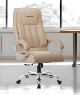 Berlin Orthopedic Boss Chair -3-Year Warranty | Breathable Executive Office Chair | Ergonomic High- Back Chair-Cushioned Seat & Armrests | Metal Base.