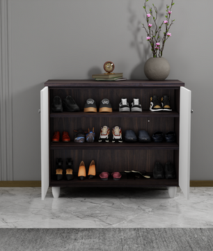 beAAtho Orion Multipurpose Storage Rack | DIY Engineered Wood Cabinet | Anti-Termite Treated | Shoe, Book & Utility Organizer | Walnut White