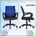 beAAtho Verona Mesh Chair | 3-Year Limited Warranty | Sturdy Nylon base Mesh Revolving Office Chair
