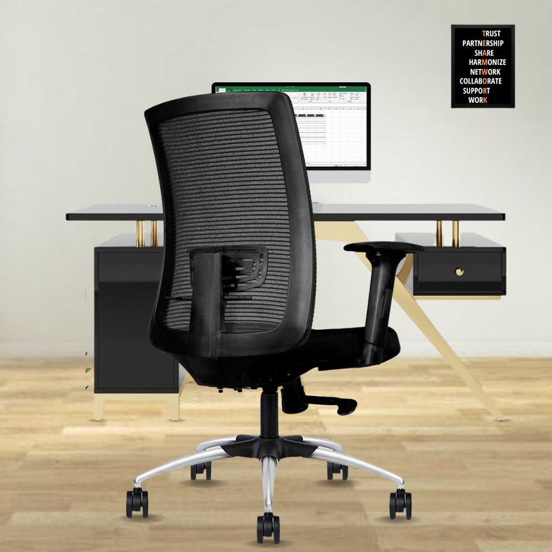 beAAtho® Apollo Mesh Mid Back | 3-Year Warranty | Revolving Office Chair