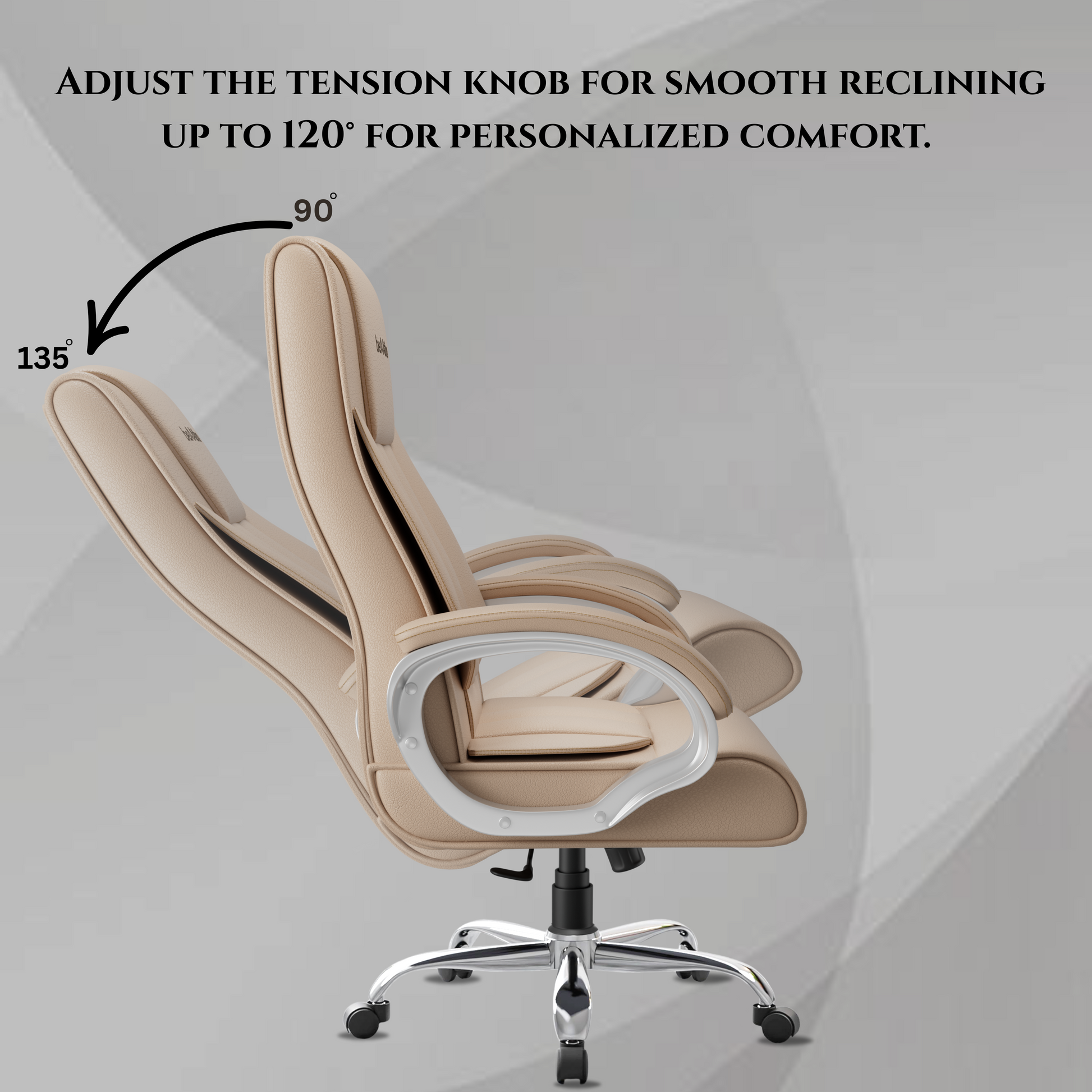Berlin Orthopedic Boss Chair -3-Year Warranty | Breathable Executive Office Chair | Ergonomic High- Back Chair-Cushioned Seat & Armrests | Metal Base.