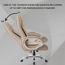 Berlin Orthopedic Boss Chair -3-Year Warranty | Breathable Executive Office Chair | Ergonomic High- Back Chair-Cushioned Seat & Armrests | Metal Base.